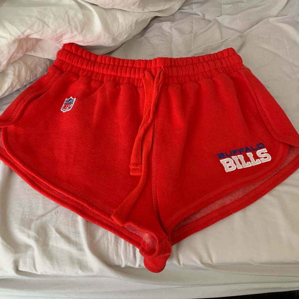 Buffalo Bills NFL x Zara Women's Red Athletic Shorts Medium NWT